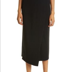 Vince black wrap skirt